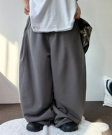 CARPENTER BIG CARGO BALLOON SIDE PINTUCK PANTS 🩶🖤🤍4COLOR
