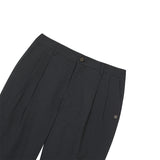 [ULKIN] Seersucker Wide Slacks_Charcoal