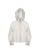 SNAP HOODIE SHIRT (SAND GREY)