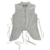 ROUND POCKET VEST . ASH GRAY