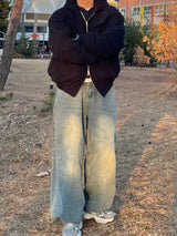 Corduroy Hood Padded Jacket