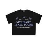 マイハートリボンクロップTシャツ [3COLOR]