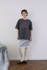 グラス Tシャツ、チャコール