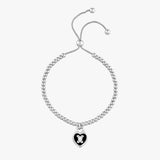 Black Heart Lock Bracelet