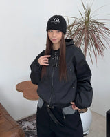 ルデンフックバックルフーデッドジャンパー