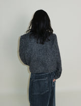 リンダブラシモヘアクロップ長袖ジャケット