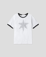 (UNISEX) Cutting Star Double Sleeve Tee