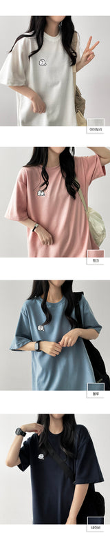 ドョンズエンブロイダードショートスリーブTシャツ