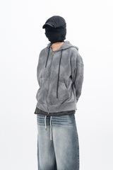 Voda Water Printing Zip-up