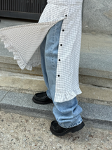 washing regular fit denim pants 