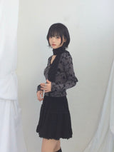 vintage knit lace skirt