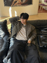 Slav pintuck cargo banding pants