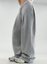 ❤ S-XL❤ サイドプリーツワイドバルーントレーニングパンツ