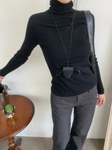 Winter Blend Wool Polar Semi-Slim Fit Long Sleeve Knit Top (5 Colors)