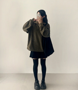 Momo Dangala Loose Fit Collar Sweatshirt