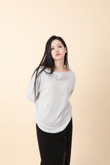 ルーズフィットコサージュニット MInt