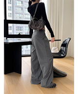 One tuck stripe wide slacks(3color)