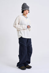 ヘールフィンガーホール長袖Tシャツ