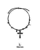 Kuro Heart Cross Necklace