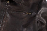 Denver Black Leather Zip-Up Jacket 233313027