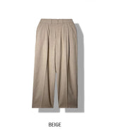 Dainel Two-Tuck Wide Slacks