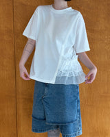 Ruffle Edge Tee (2colors)
