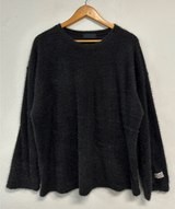 PATCH 🤎 LOOSE GIRLY OVER KNIT 🧸🤍🤎🖤4COLOR
