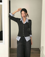 Recipe Long Sleeve Knit Cardigan