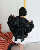 Big Ribbon Detachable Oversized Fit Rider Jacket