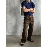 [S/S] Cut off cotton semi wide pants (3color)