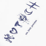 KITSCH TATTOO LETTERING SHORT SLEEVE (WHITE)