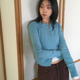  Foan bean button knit cardigan