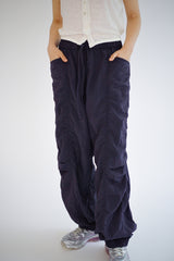 Silky jogger pants, Midnight blue
