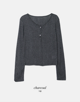 SR Henry Neck Slim Rib T-Shirt (4color)
