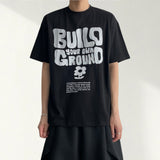 ビルド ヴィンテージ クラック プリント ショートスリーブ Tシャツ