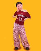 ビビットレオパードワイドパンツ (2color)