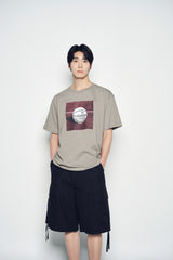 25SS スクエアバスケットボールショートスリーブTシャツ ココア
