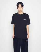 25FW OVERLAPPING STANDARD SHORT SLEEVE T-SHIRT BLACK