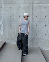Cutting Line Ribbed Sleeveless Top