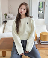 STITCH LOGO ROUND KNIT