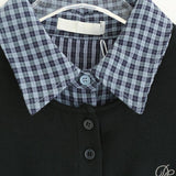 Check collar layered polo shirt 231330477