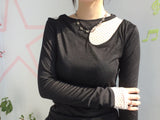 see-through bustier dress