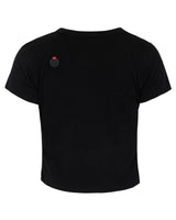 Mwoong ベーシッククロップTシャツ(ブラック)