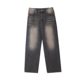LMN Royal Teen Beige Back-banded Wide Denim (Gray)