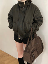 Crack Leather Mustang Jacket (2 colors)