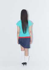 Lye Lye シンボルプリンティングTシャツ - ミント