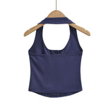Tessa Button Halter Top
