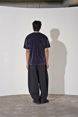 ドロップショルダーベルベット 1/2 T (Charcoal)