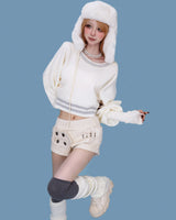 big button belt shorts (2color)