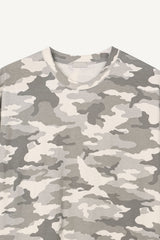 カモプリントオーバーサイズTシャツ